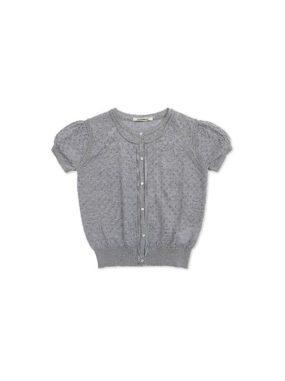 Breathable Lace Knit Top Skirt Set【s0000017442】
