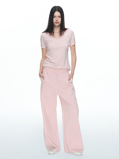 Pure Zipper Short Sweatpants Set【s0000015869】