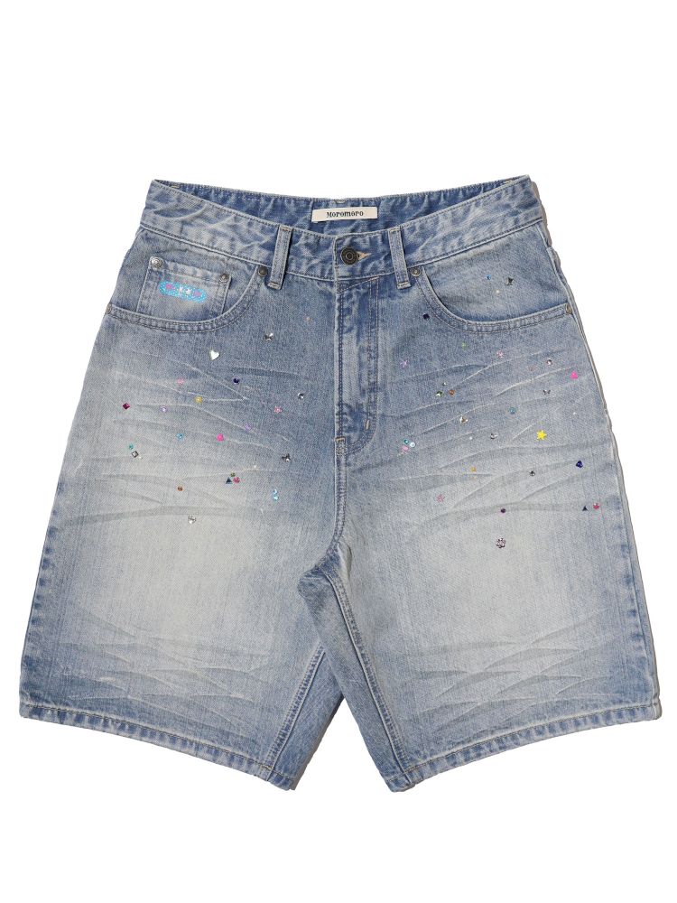 Embroidery Cat Whiskers Vintage Denim Trousers【s0000013445】