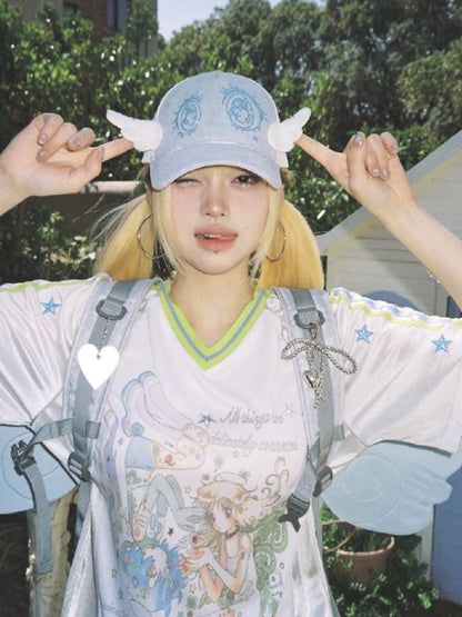 Patchwork Short Sleeve Jersey【s0000012338】