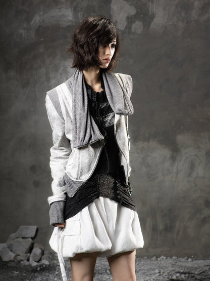 Stacked Collar Sweatshirt Jacket【s0000015952】