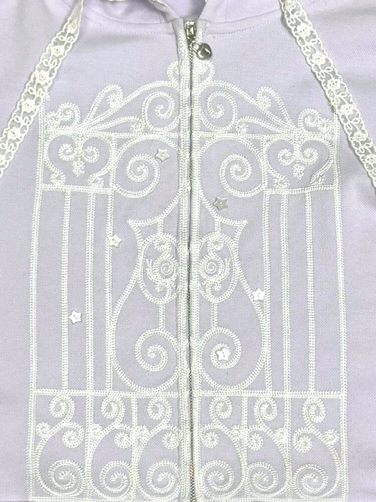 Embroidered Pattern Hooded Cardigan【s0000017134】