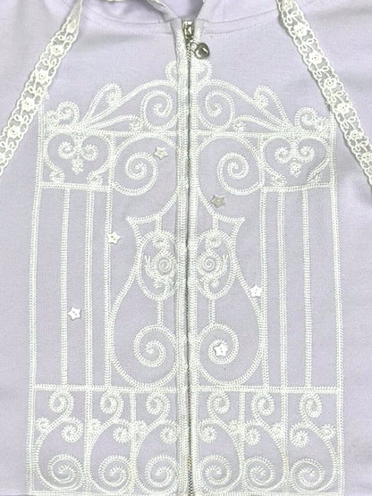 Embroidered Pattern Hooded Cardigan【s0000017134】