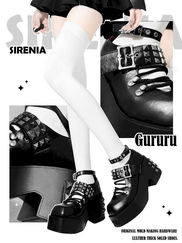Y2K girl thick-soled shoes【s0000012964】