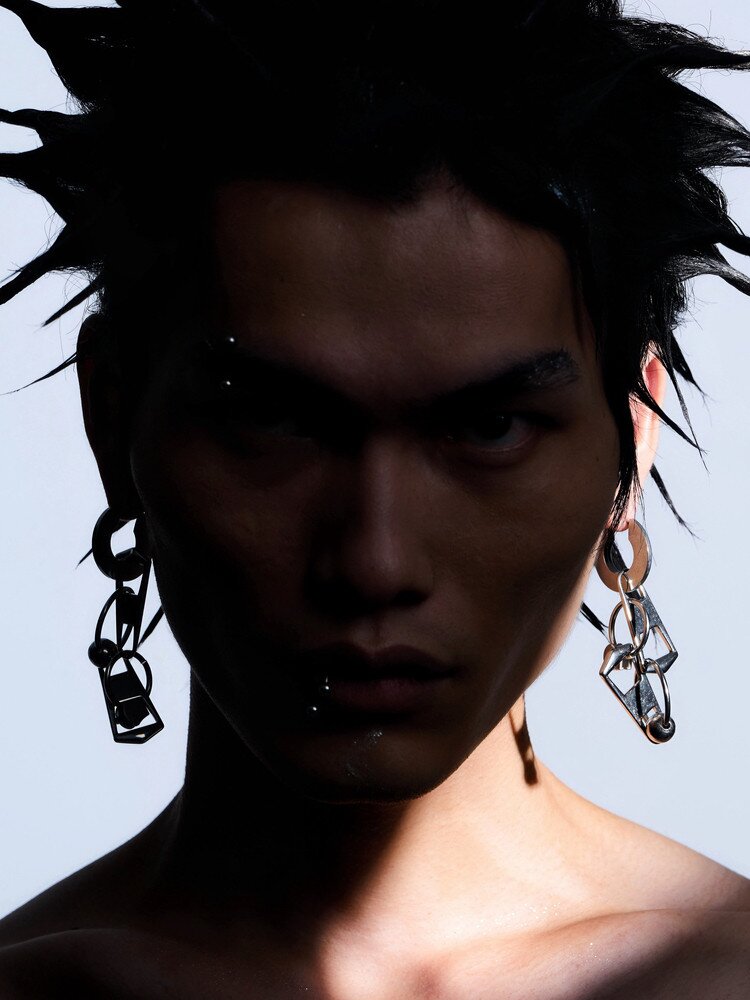Titanium Steel Zipper Earring【s0000018895】