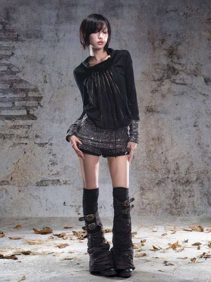 Pull-Over Collar Knit Dress【s0000014491】