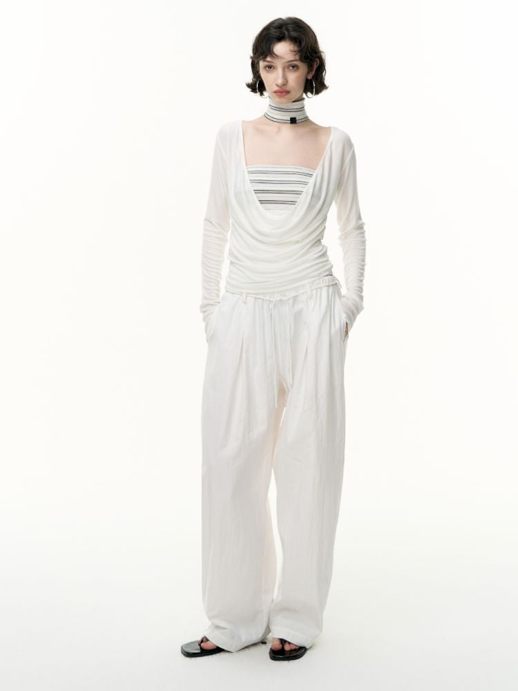 Striped bustier short skirt suit【s0000013740】