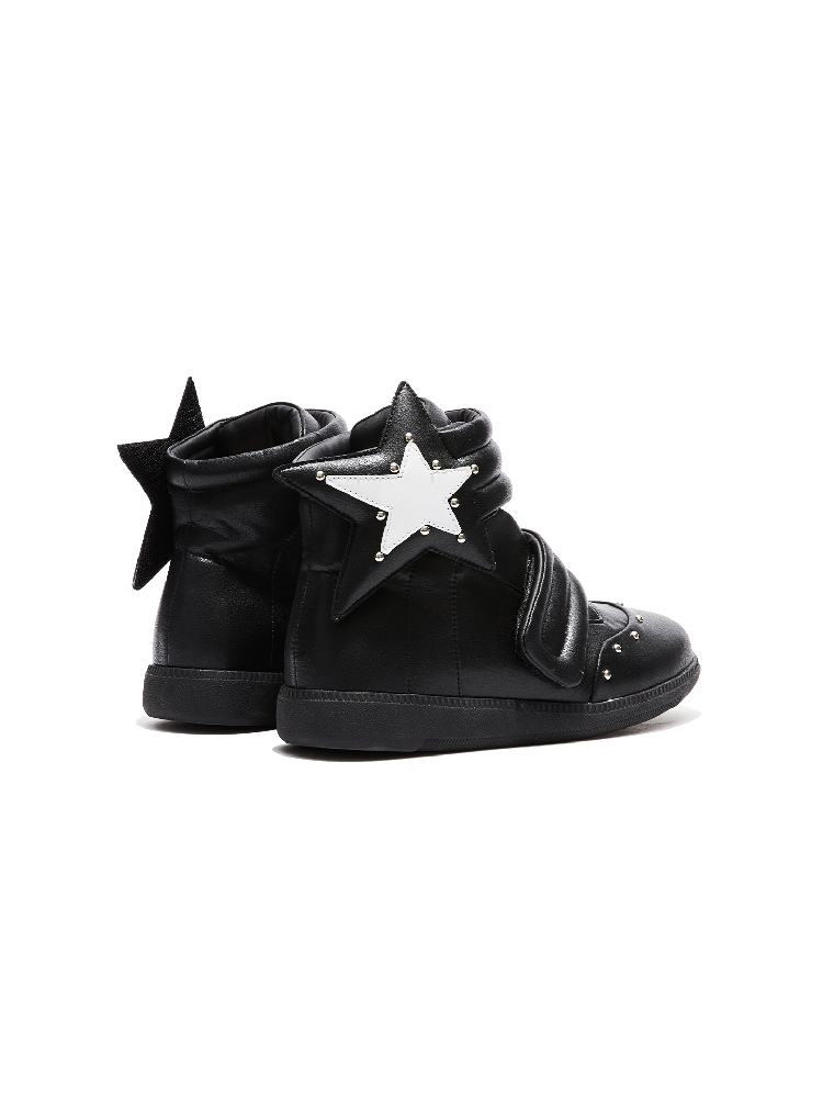Pentagram Riveted High-Top Sneakers【s0000018355】