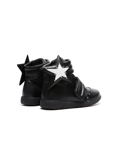 Pentagram Riveted High-Top Sneakers【s0000018355】