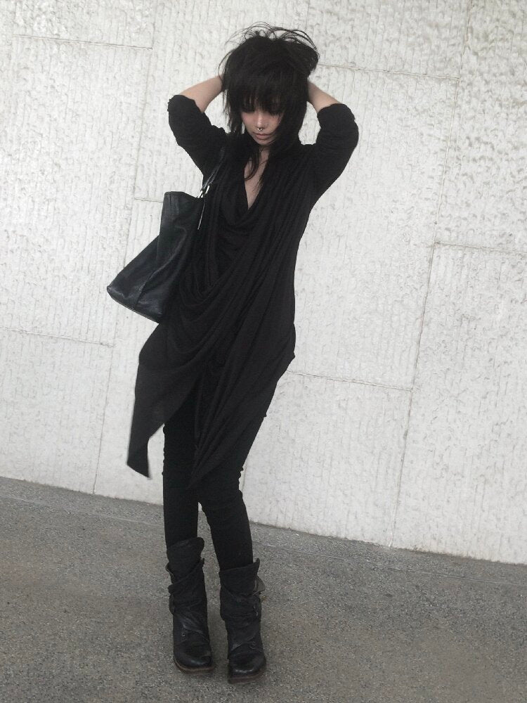 Stretched Lyocell Swaying Collar Cardigan【s0000019002】