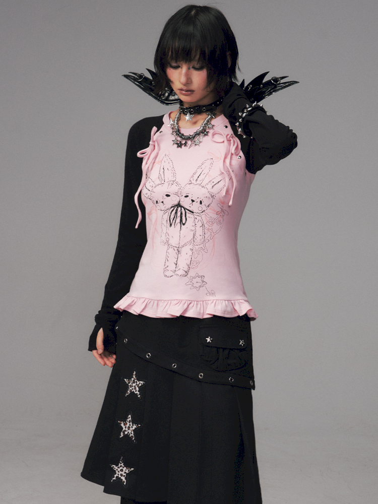 Stretch Slim-Fit Raglan Sleeve T-Shirt【s0000014457】