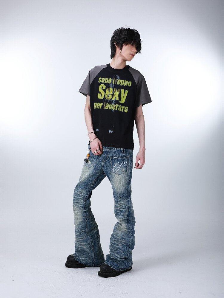 Digital Print Raglan T-Shirt【s0000016179】