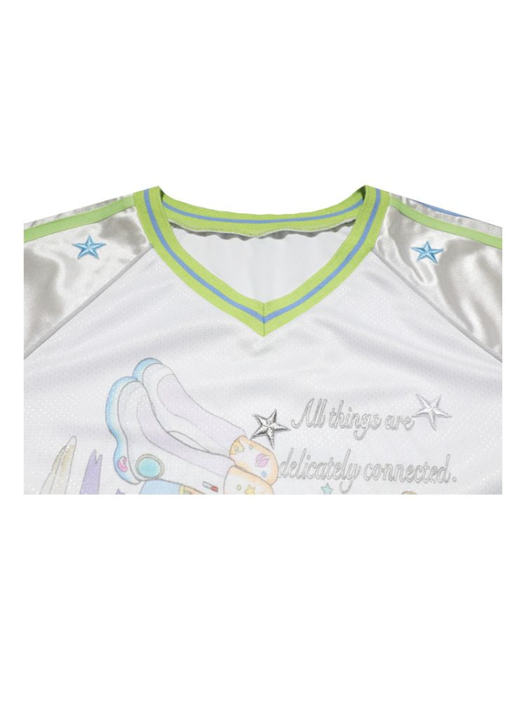 Patchwork Short Sleeve Jersey【s0000012338】