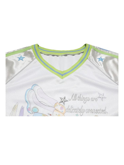 Patchwork Short Sleeve Jersey【s0000012338】