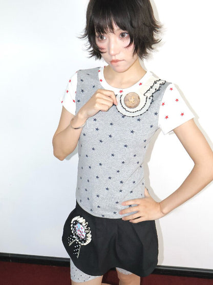 Wooden Pony Star Stretch Short Top【s0000018676】