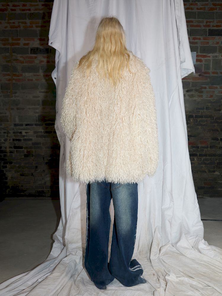 DYED TIP & CURLY FUR JACKET [S0000010946]