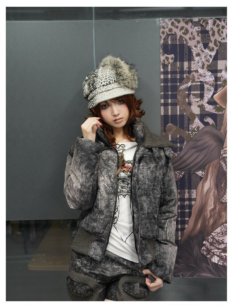 Mysterious Pattern Down Jacket【s0000018079】