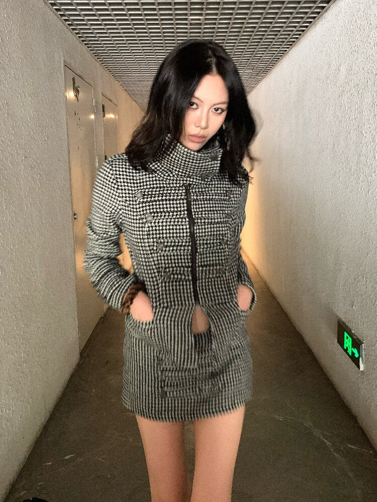 Punk Napoleon Collar Wool Set【s0000019006】
