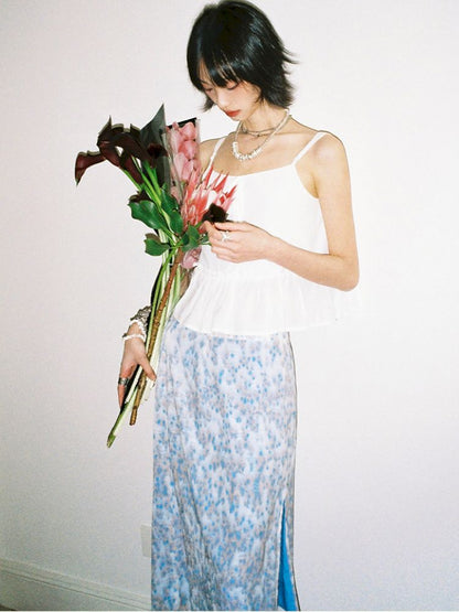 Pure white strapless tops【s0000012956】