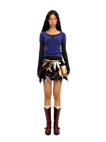 Irregular Multi Bow Pleated Skirt【s0000016099】