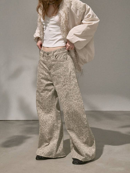 Straight-Leg Wide-Leg Jeans【s0000014389】