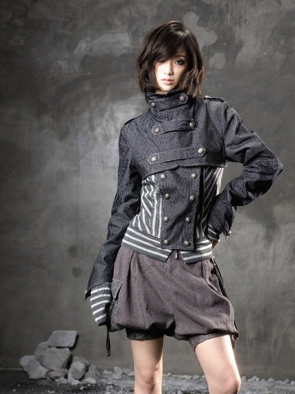 Fake Two Denim Patchwork Jacket【s0000015947】