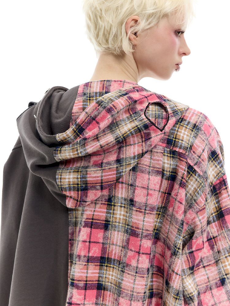 Hooded Headcoat Embroidered Shirt【s0000012072】