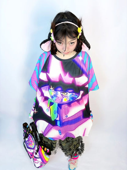 Cartoon Print Short Sleeve T-Shirt【s0000013732】