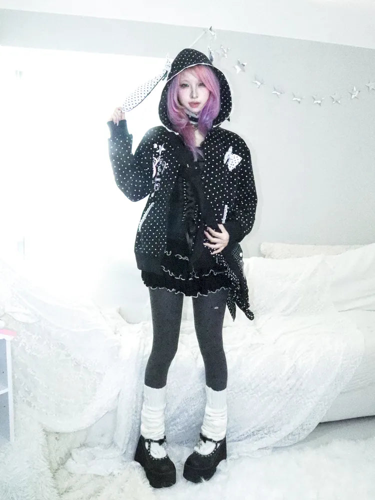 Lightweight Fleece Hoodie with Bunny Ears【s0000013970】