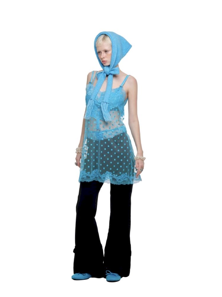 Polka Dot Lace Garter Belt【s0000011612】