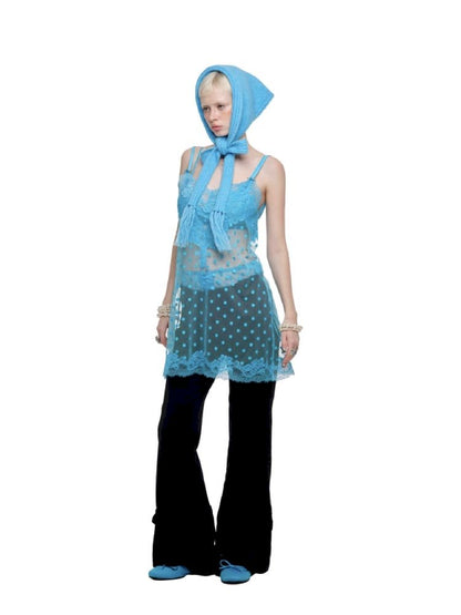 Polka Dot Lace Garter Belt【s0000011612】