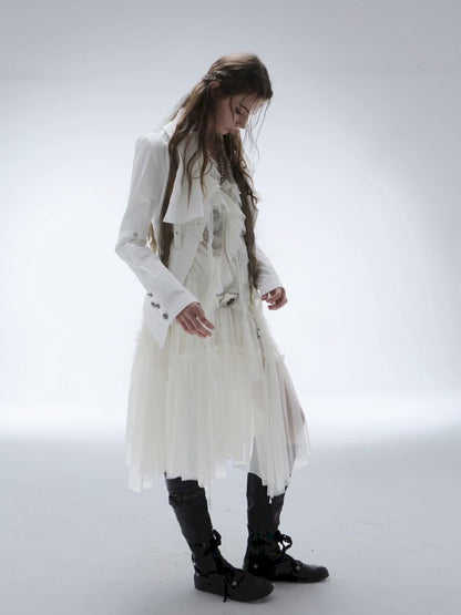 Original Textured Sheer Chiffon Blouse【s0000013908】