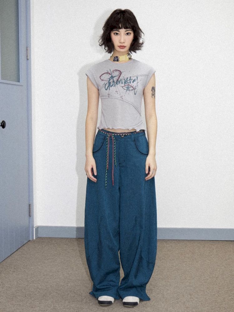 Irregular Short Sleeve Loose T-shirt【s0000012282】