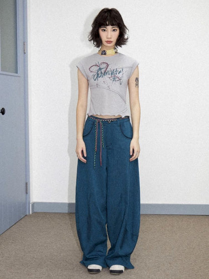 Irregular Short Sleeve Loose T-shirt【s0000012282】