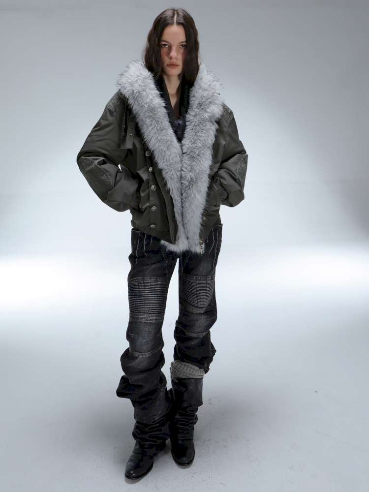 Loose Oversized Fur Collar Down Jacket【s0000014709】