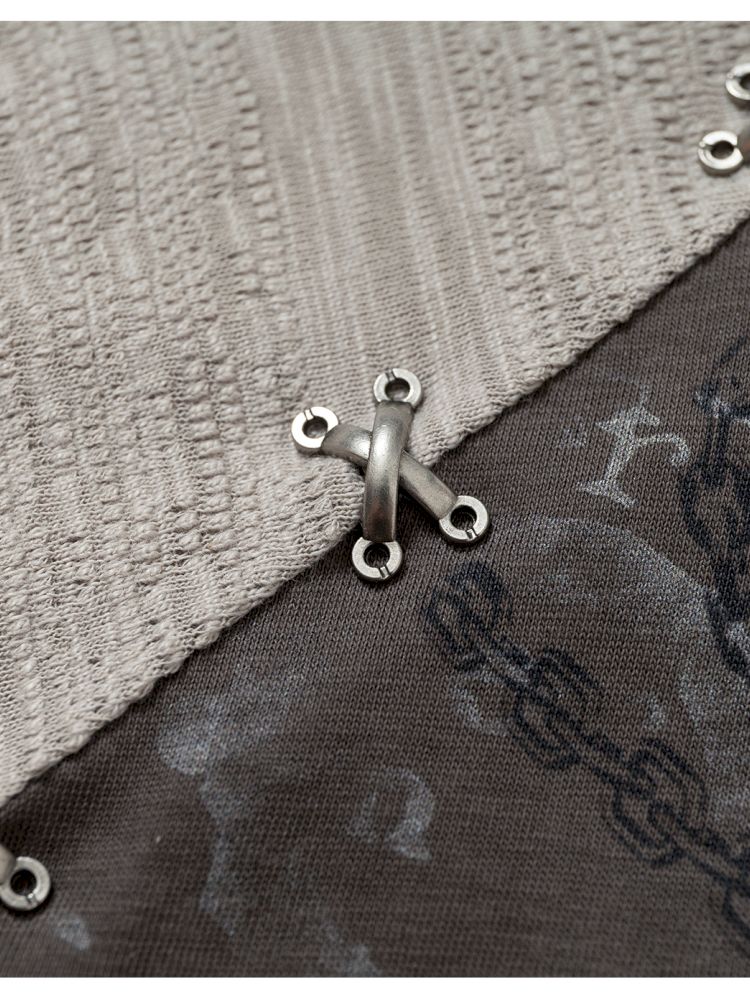 One-shoulder long-sleeved T-shirt【s0000013468】