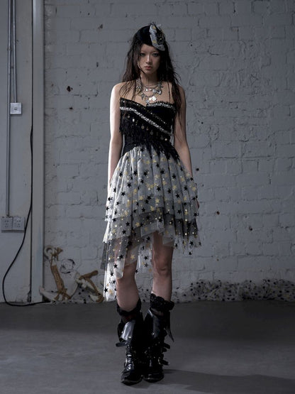 Irregular short strapless vest【s0000012783】