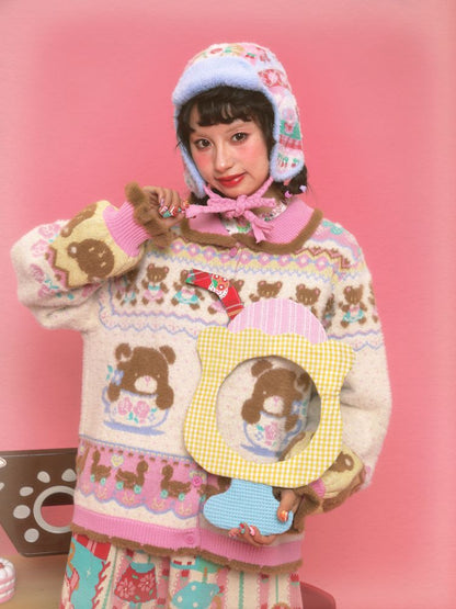 Mink Warm Knit Cardigan【s0000011320】