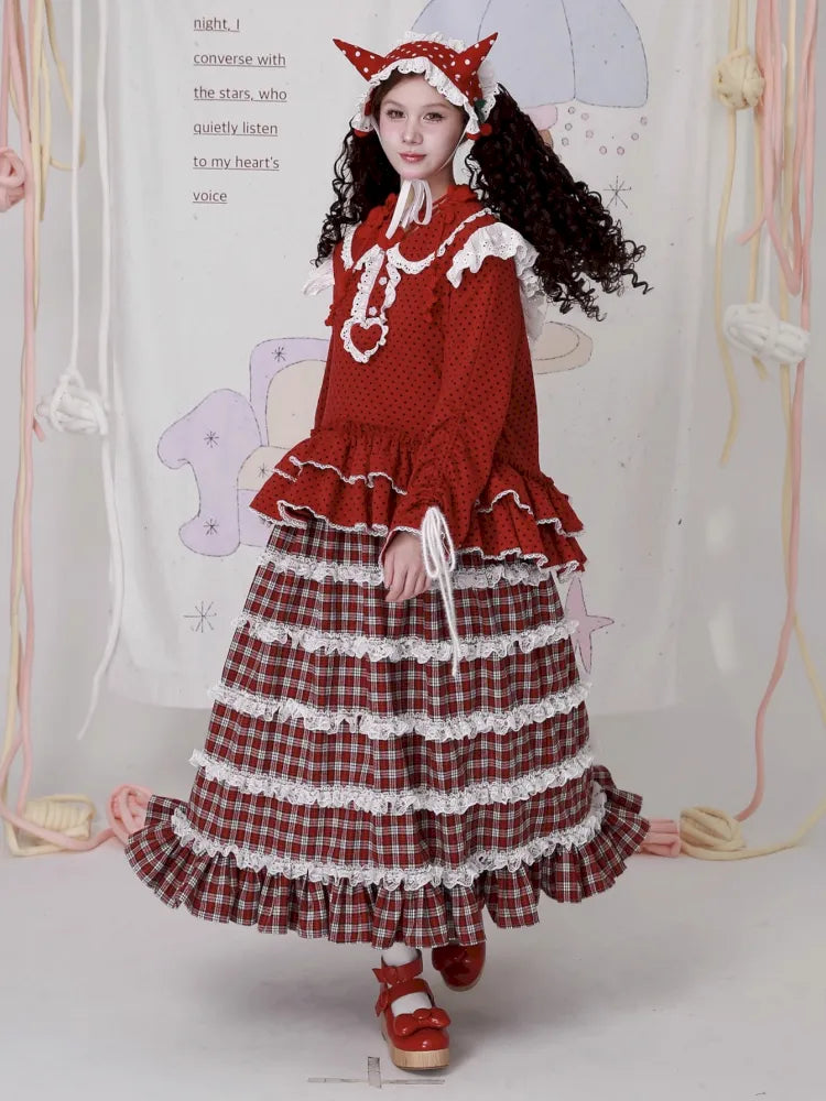 Lolita Showa-Era Girl Adorable Niche Half-Skirt【s0000014105】