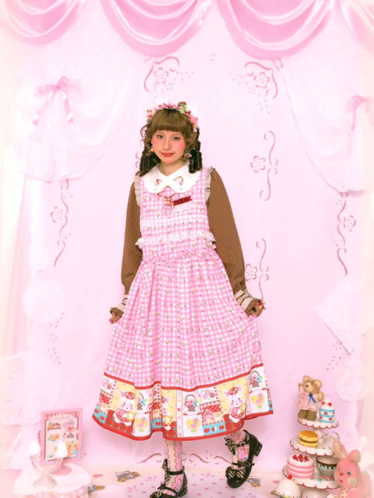 Bunny Sweet Lace Loose Tank Dress【s0000014163】