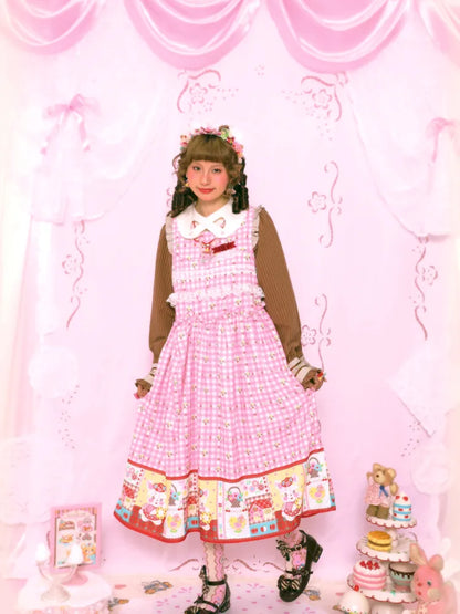 Bunny Sweet Lace Loose Tank Dress【s0000014163】