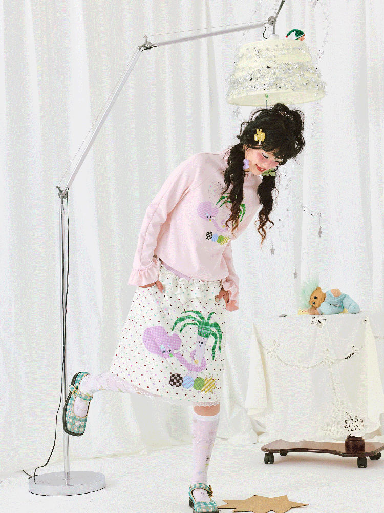 Patchwork Double Color Half-body Skirt【s0000011941】