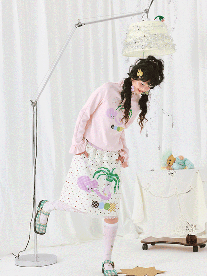 Patchwork Double Color Half-body Skirt【s0000011941】