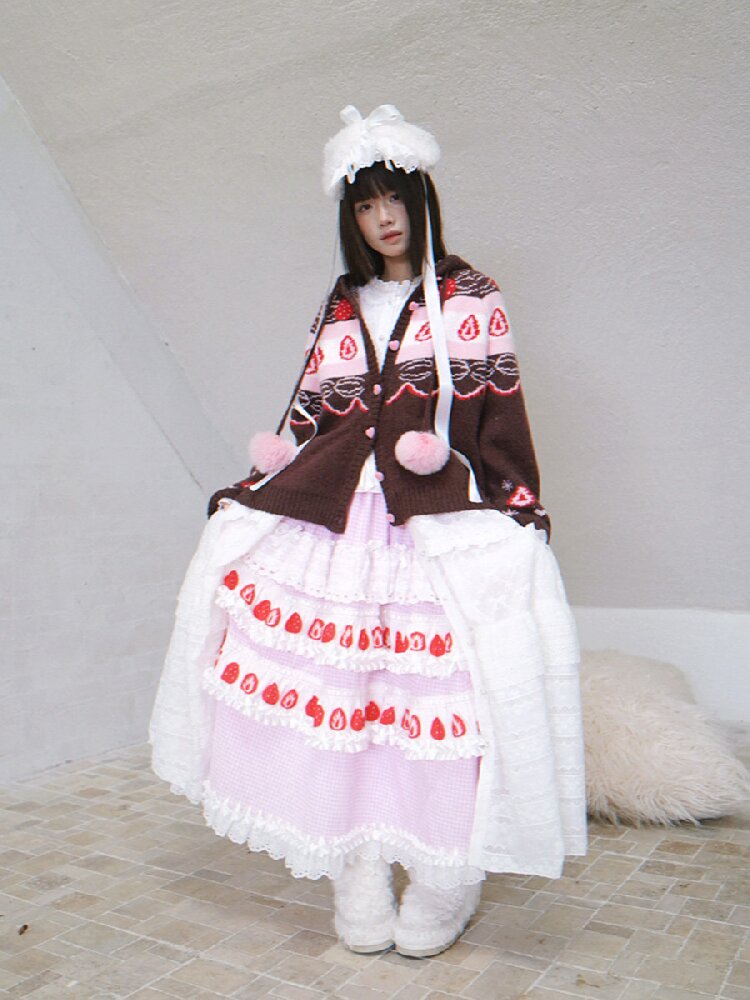 Fair Isle Cake Knit Cardigan【s0000018538】