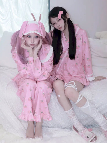 Strawberry Star Pajama Set【s0000013969】