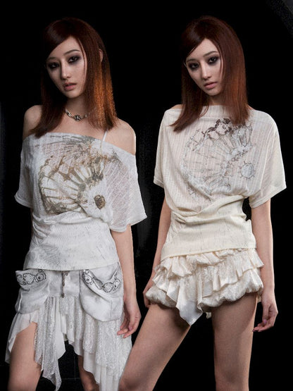 One neck short sleeve t-shirt【s0000012314】