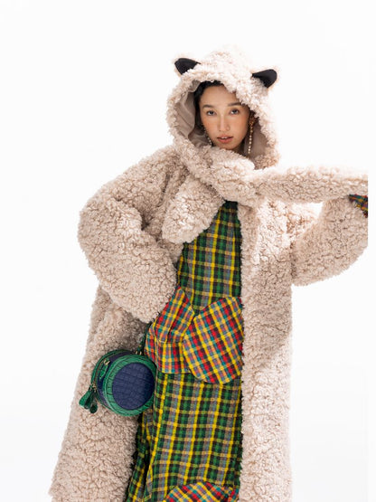 Hooded Cotton Clip Long Loose Jacket【s0000011311】