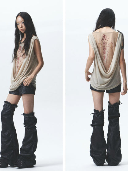 Soft Leather Short Leg Cover Set【s0000012688】