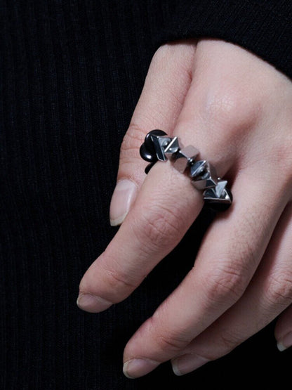 Handmade Beaded Bio Punk Open Ring【s0000018836】