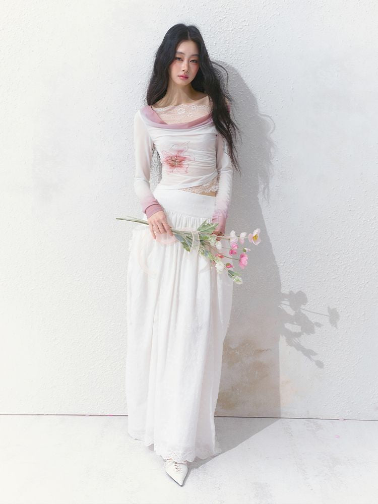 High-Waisted Half-Length Skirt【s0000012154】